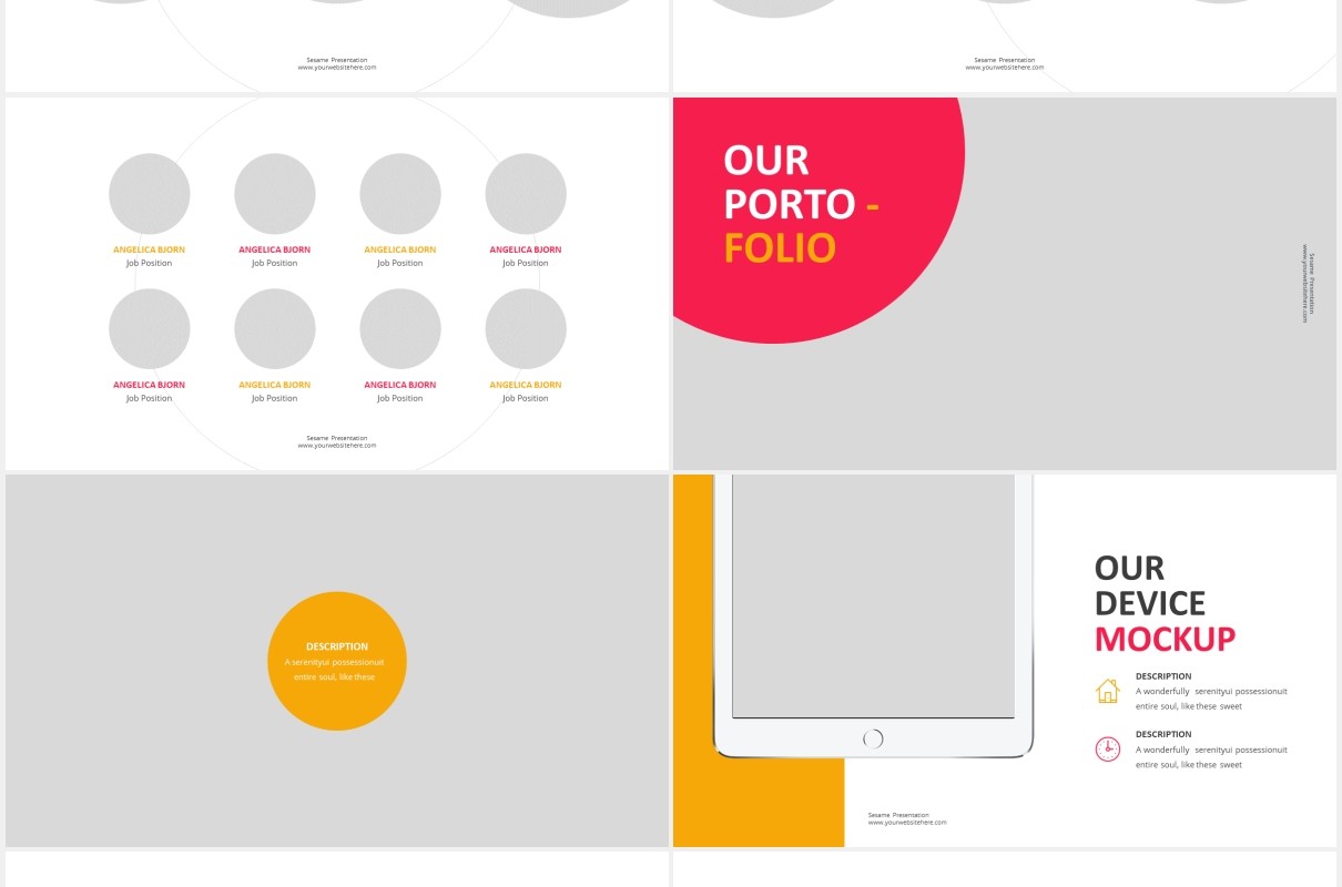 创意简约商务公司介绍PPT图片版式设计模板Sesame - Business Powerpoint Template