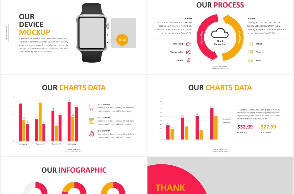 创意简约商务公司介绍PPT图片版式设计模板Sesame - Business Powerpoint Template