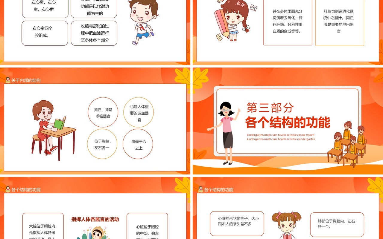 认识自己健康教育主题活动动态PPT模板