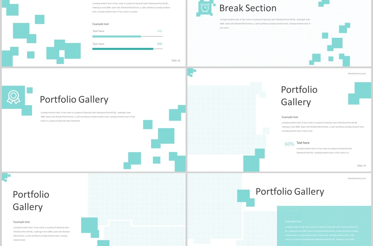 公司项目产品介绍PPT模板版式设计Mooler - Powerpoint Template