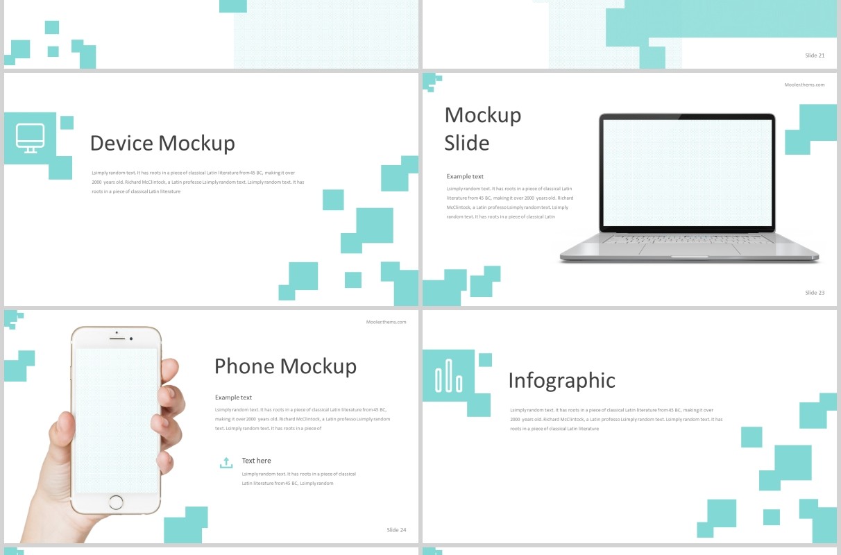公司项目产品介绍PPT模板版式设计Mooler - Powerpoint Template