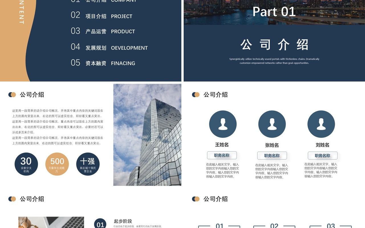 简约商业计划项目策划书PPT模板