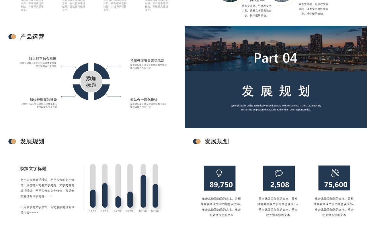 简约商业计划项目策划书PPT模板