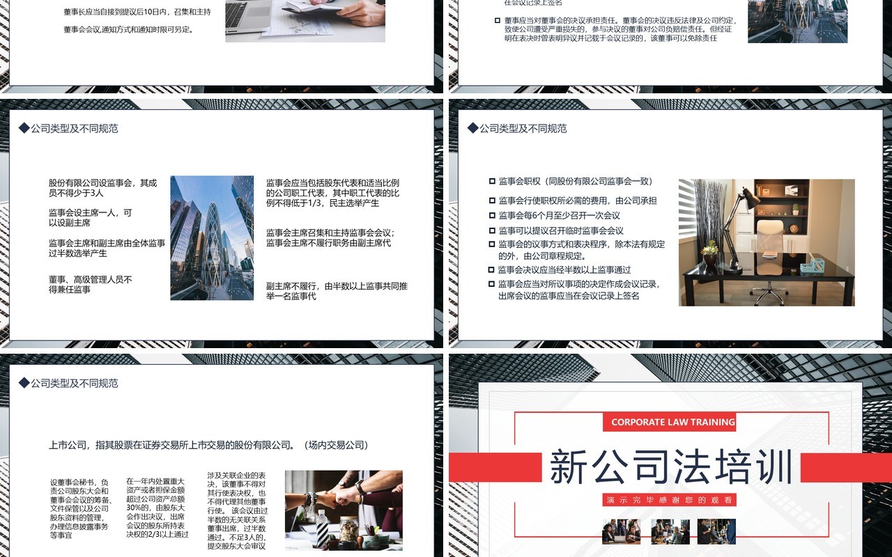 新公司法培训动态PPT模板