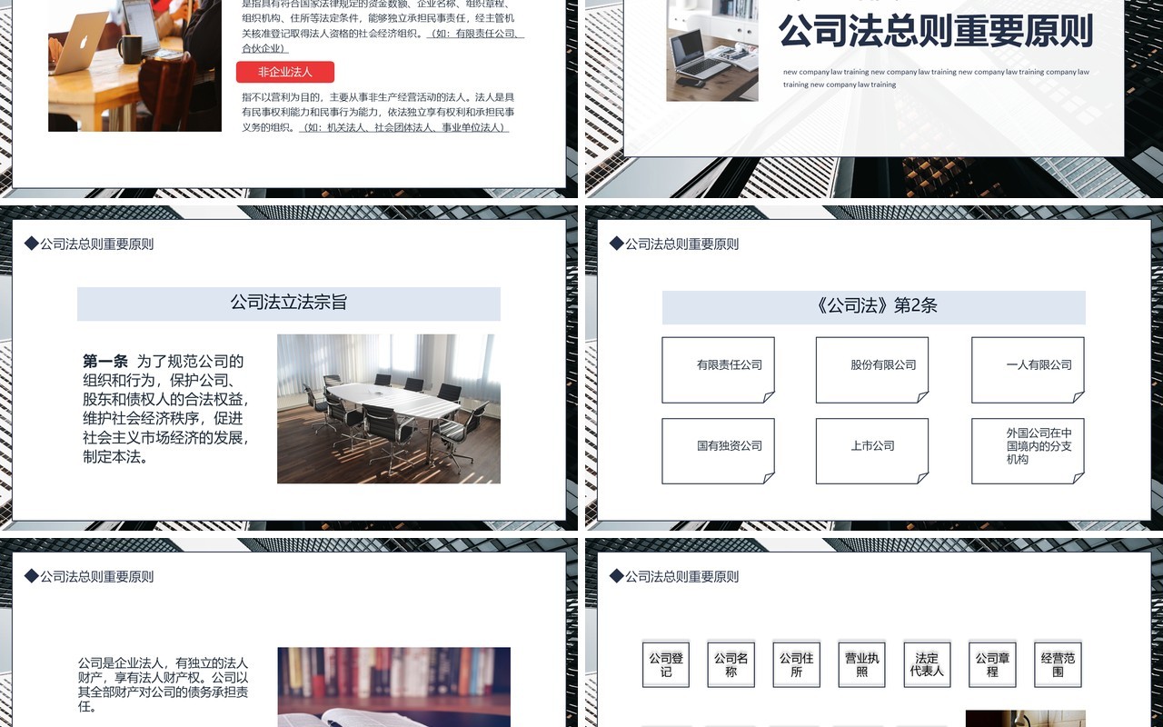 新公司法培训动态PPT模板