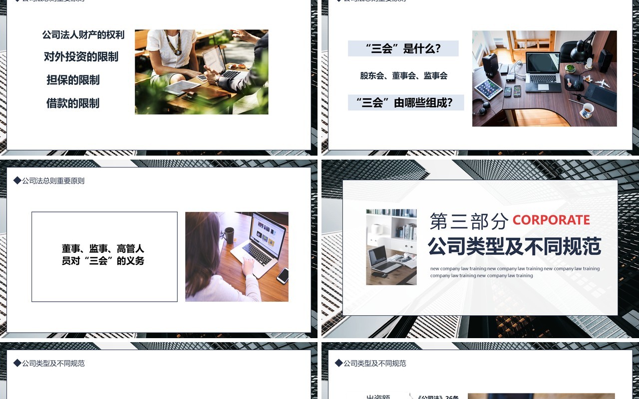 新公司法培训动态PPT模板