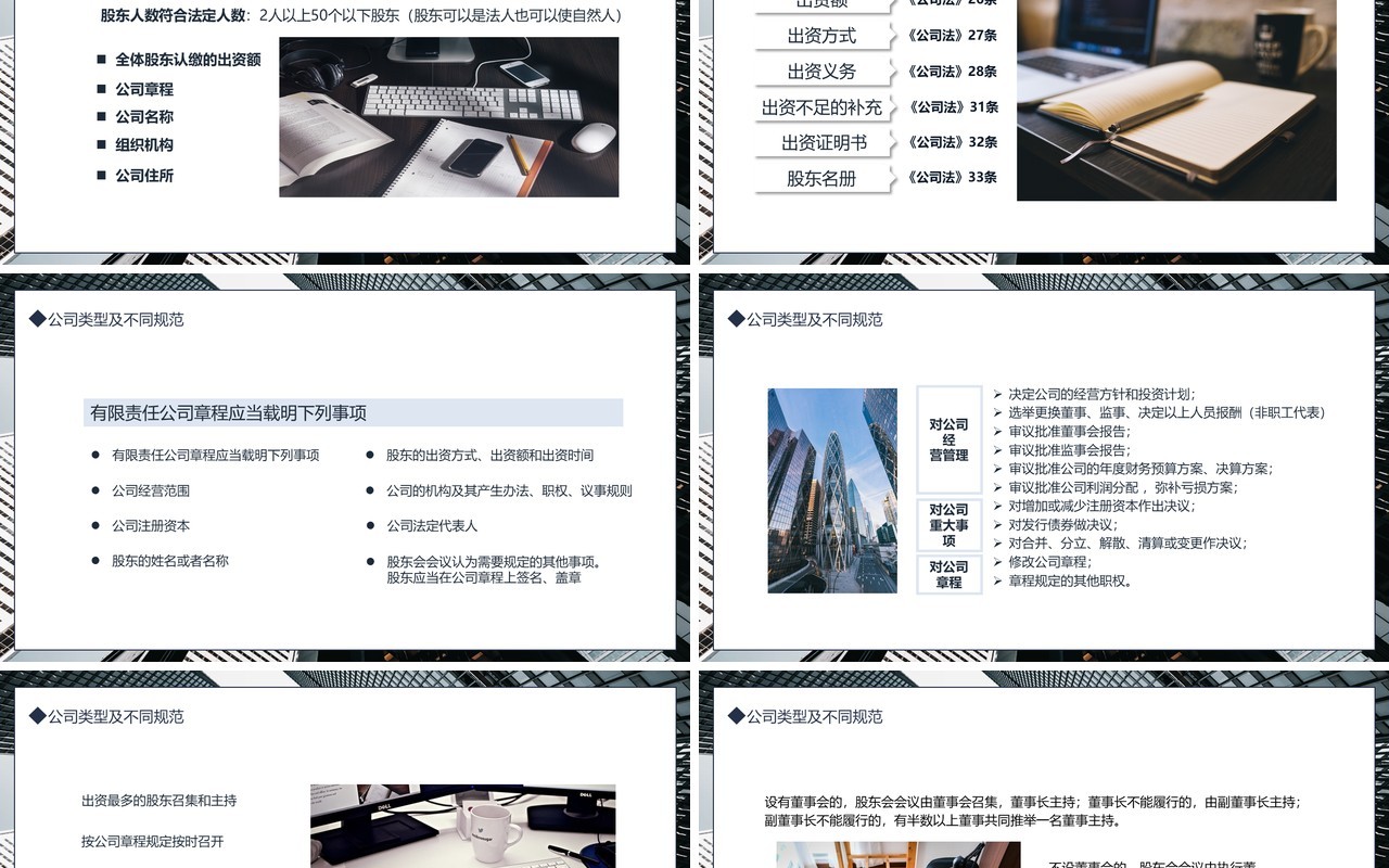 新公司法培训动态PPT模板