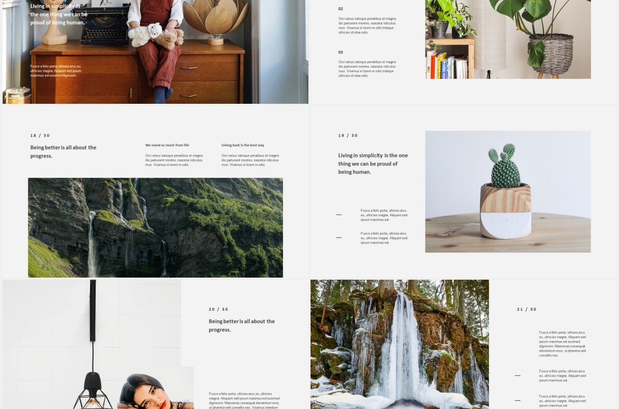 简洁电子照片展示PPT模板bhea simple powerpoint template