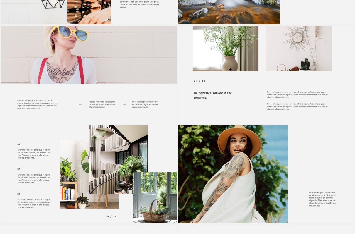 简洁电子照片展示PPT模板bhea simple powerpoint template