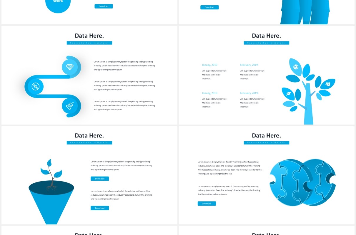 海底世界潜水项目计划报告国外PPT模板Coral - Powerpoint Template