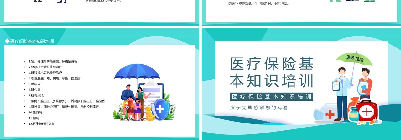 医疗保险基本知识培训动态PPT模板