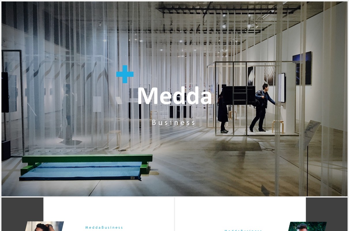 高端商务工作报告计划国外PPT模板medda powerpoint template