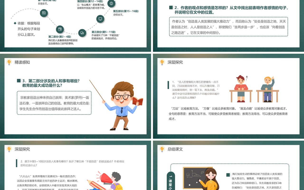 部编版九年级语文上册创造宣言课件PPT模板