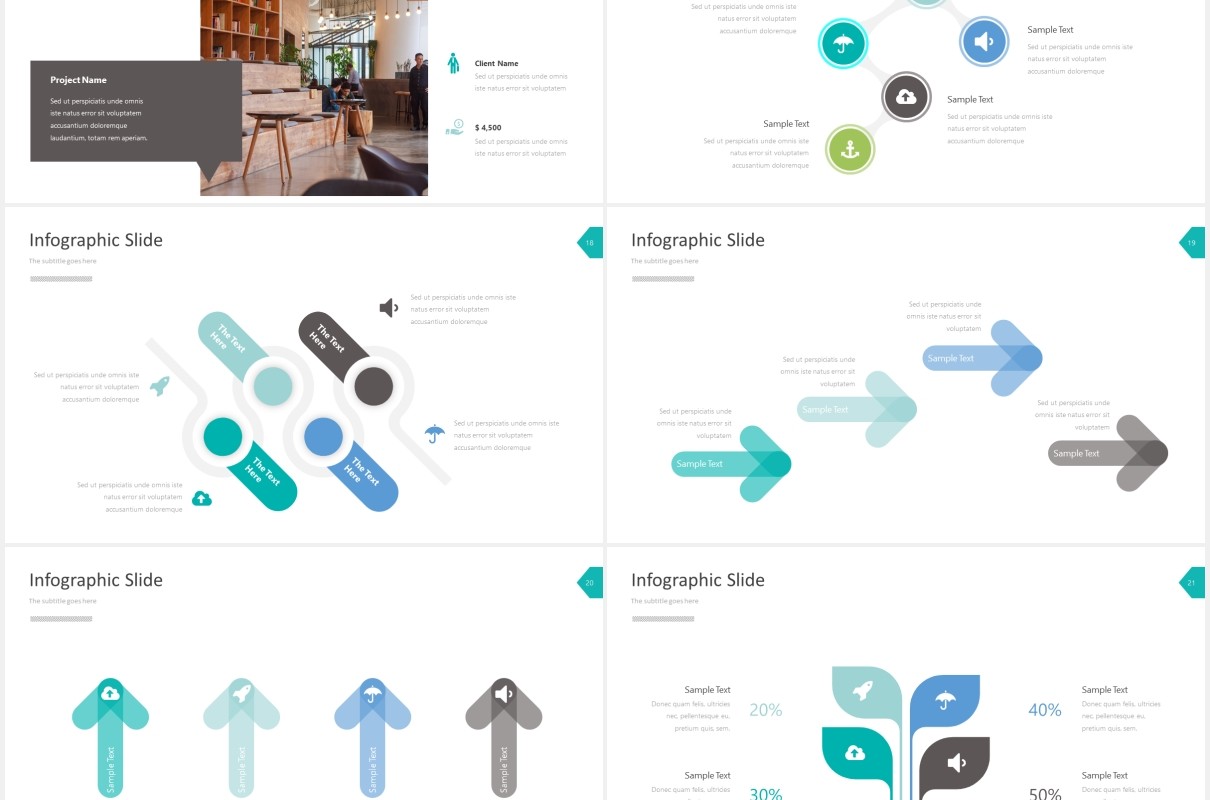 现代简约商务公司接收项目宣传报告总结PPT模板moreno powerpoint template