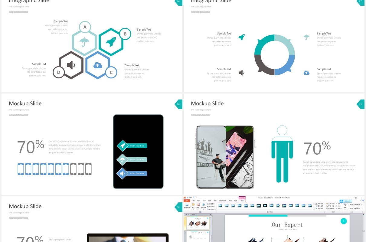 现代简约商务公司接收项目宣传报告总结PPT模板moreno powerpoint template