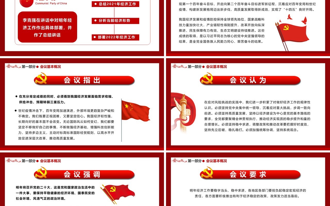 解读2022年中央经济工作会议精神PPT模板