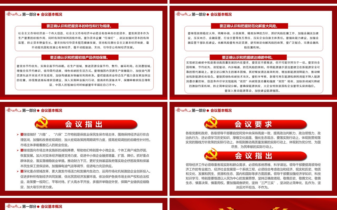 解读2022年中央经济工作会议精神PPT模板