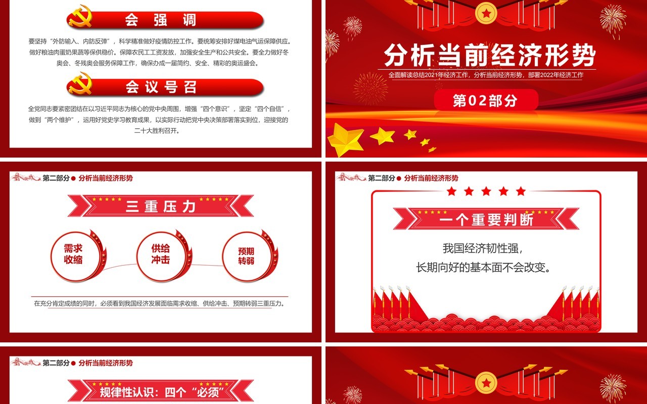 解读2022年中央经济工作会议精神PPT模板