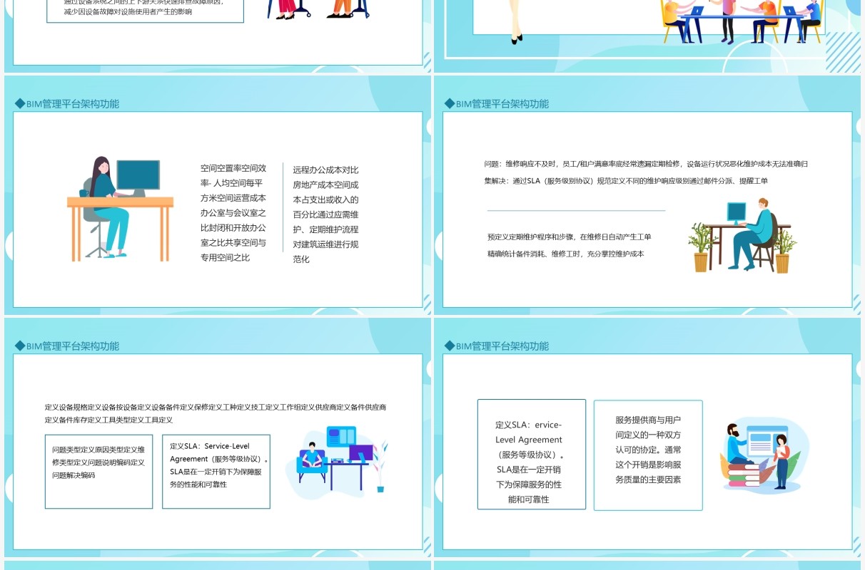 BIMFM运维技术方案动态PPT模板