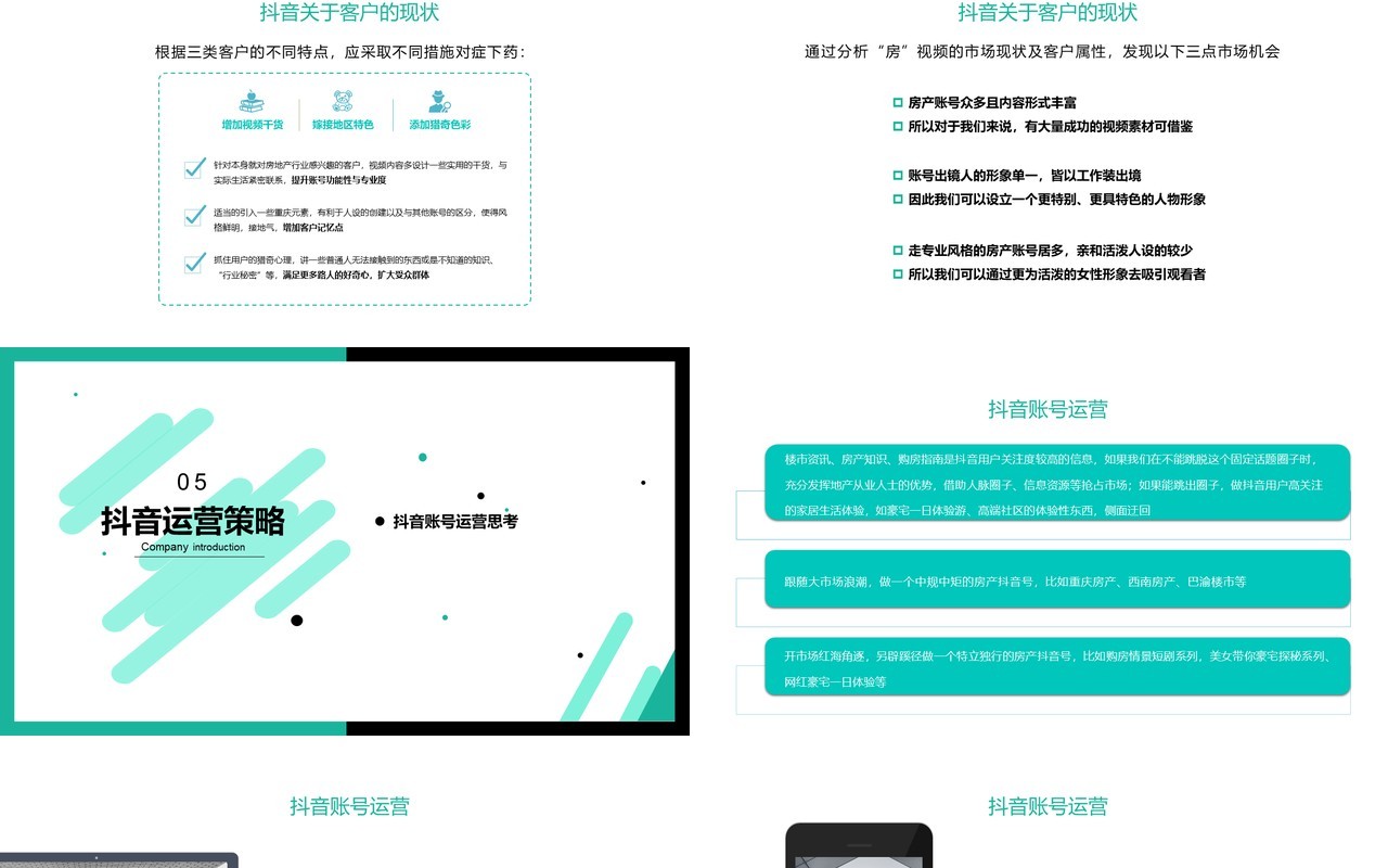 简约某音短视频电商运营商业策划书PPT模板