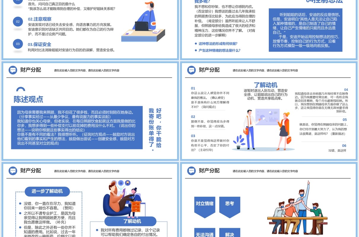 蓝色如何高效能沟通之关键对话企业管理培训PPT模板