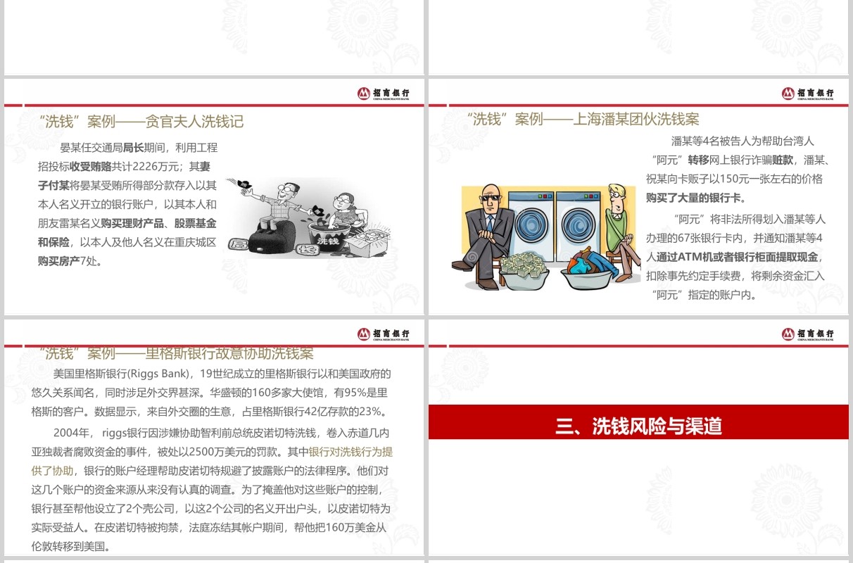 简约反洗钱基础知识培训课件PPT模板
