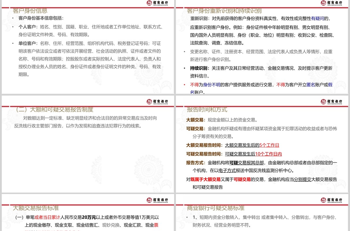 简约反洗钱基础知识培训课件PPT模板