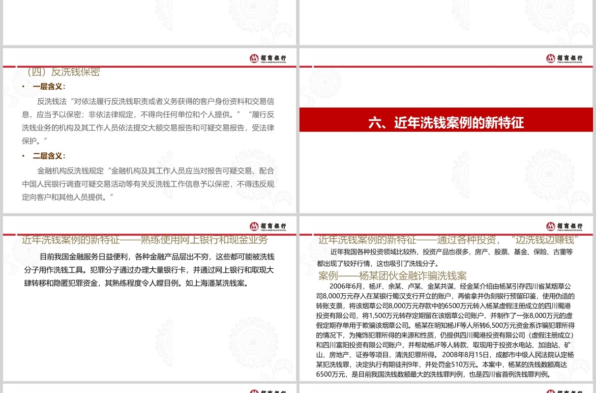 简约反洗钱基础知识培训课件PPT模板
