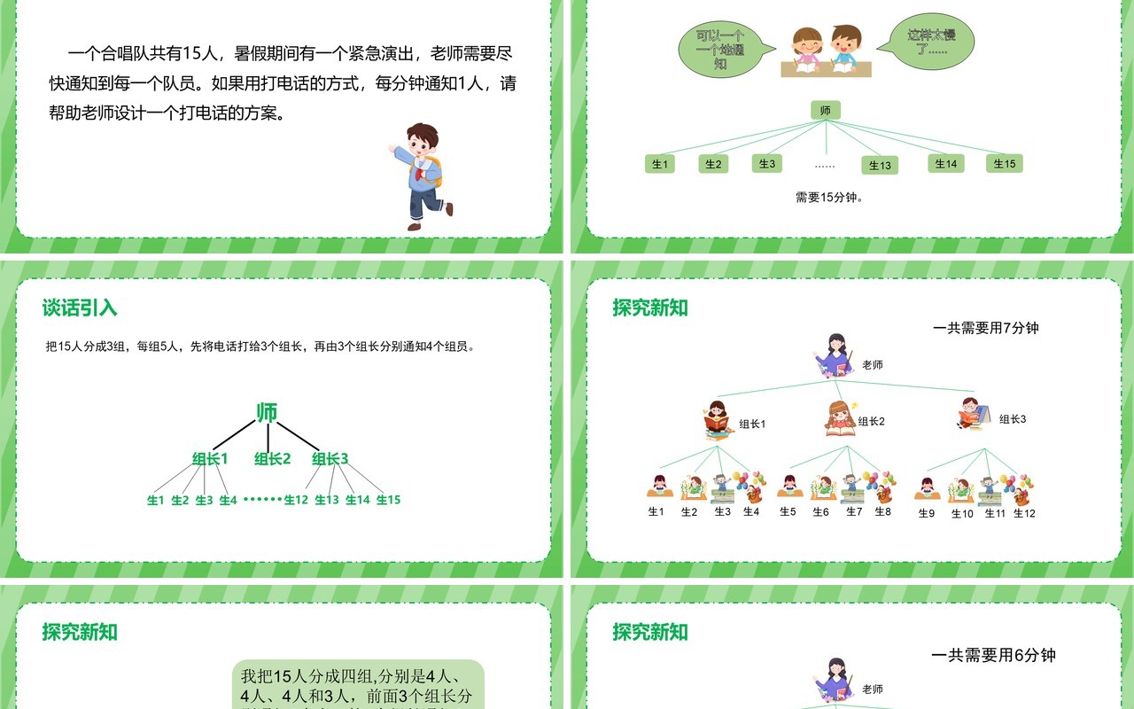 部编版五年级数学下册打电话课件PPT模板