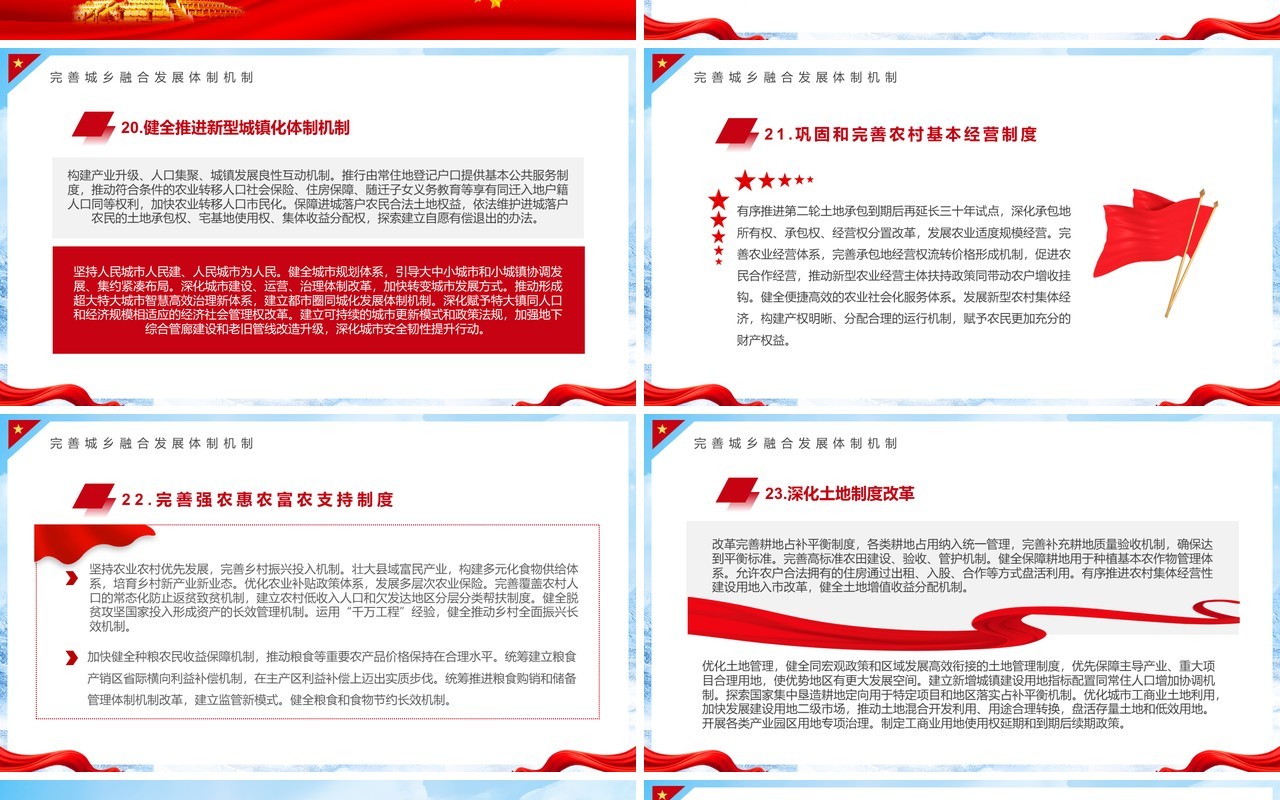蓝色简约风全面深化改革推进中国式现代化PPT模板