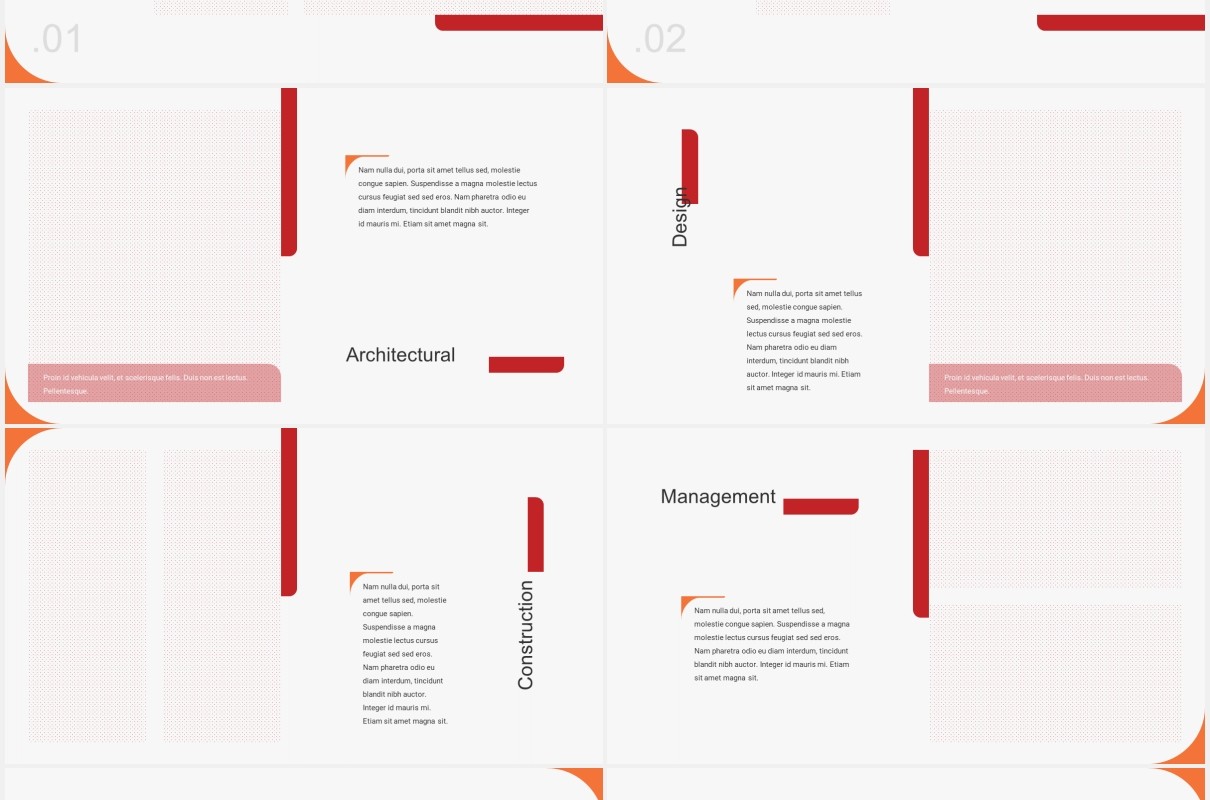 简约企业宣传公司介绍图文排版设计PPT模板ARCHIX - Architecture Powerpoint Template