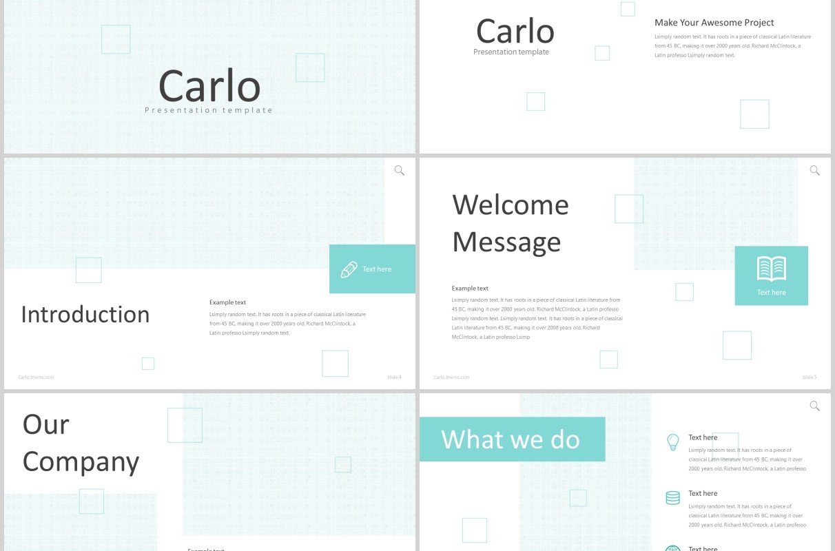 公司简介PPT模板carlo powerpoint template