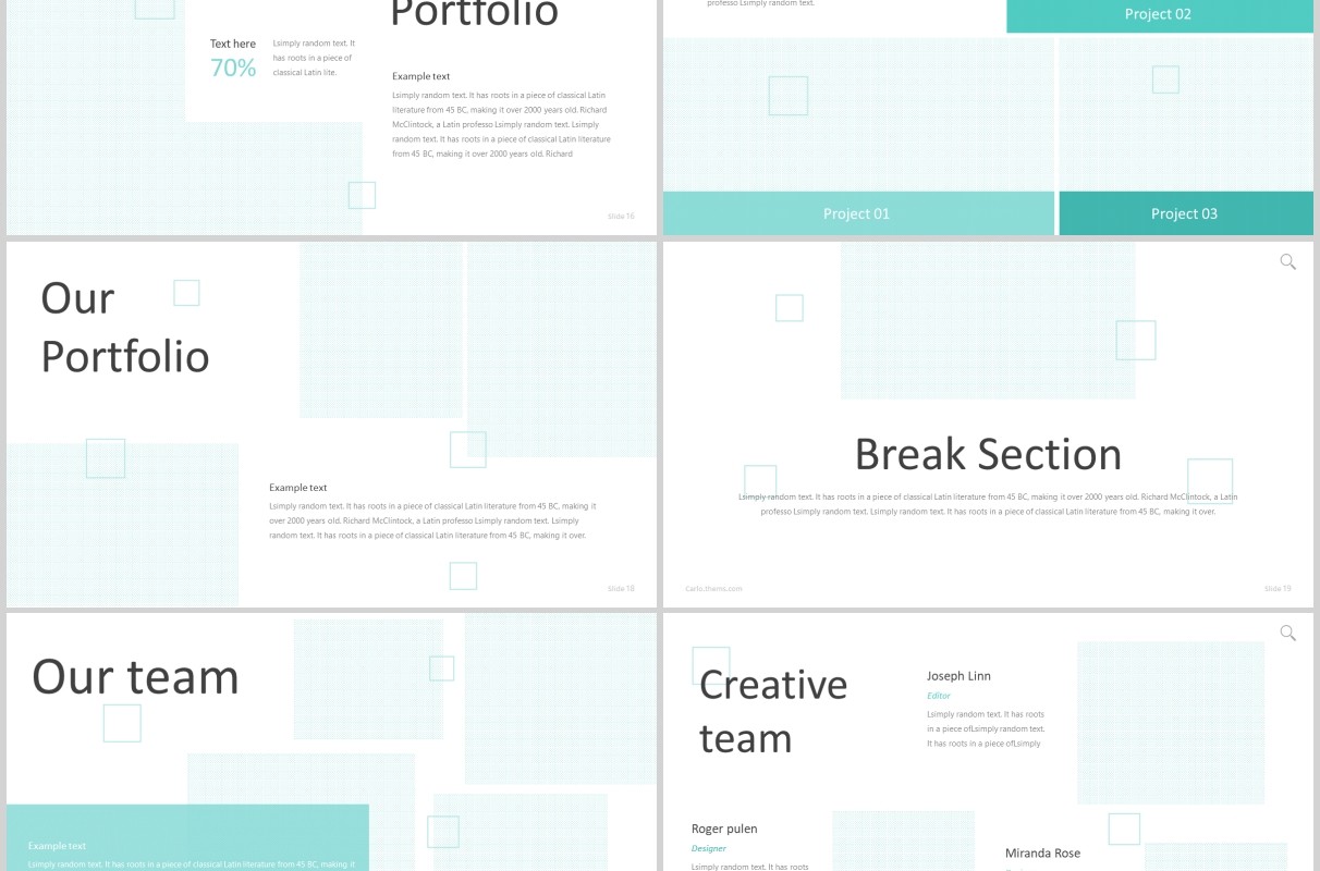 公司简介PPT模板carlo powerpoint template
