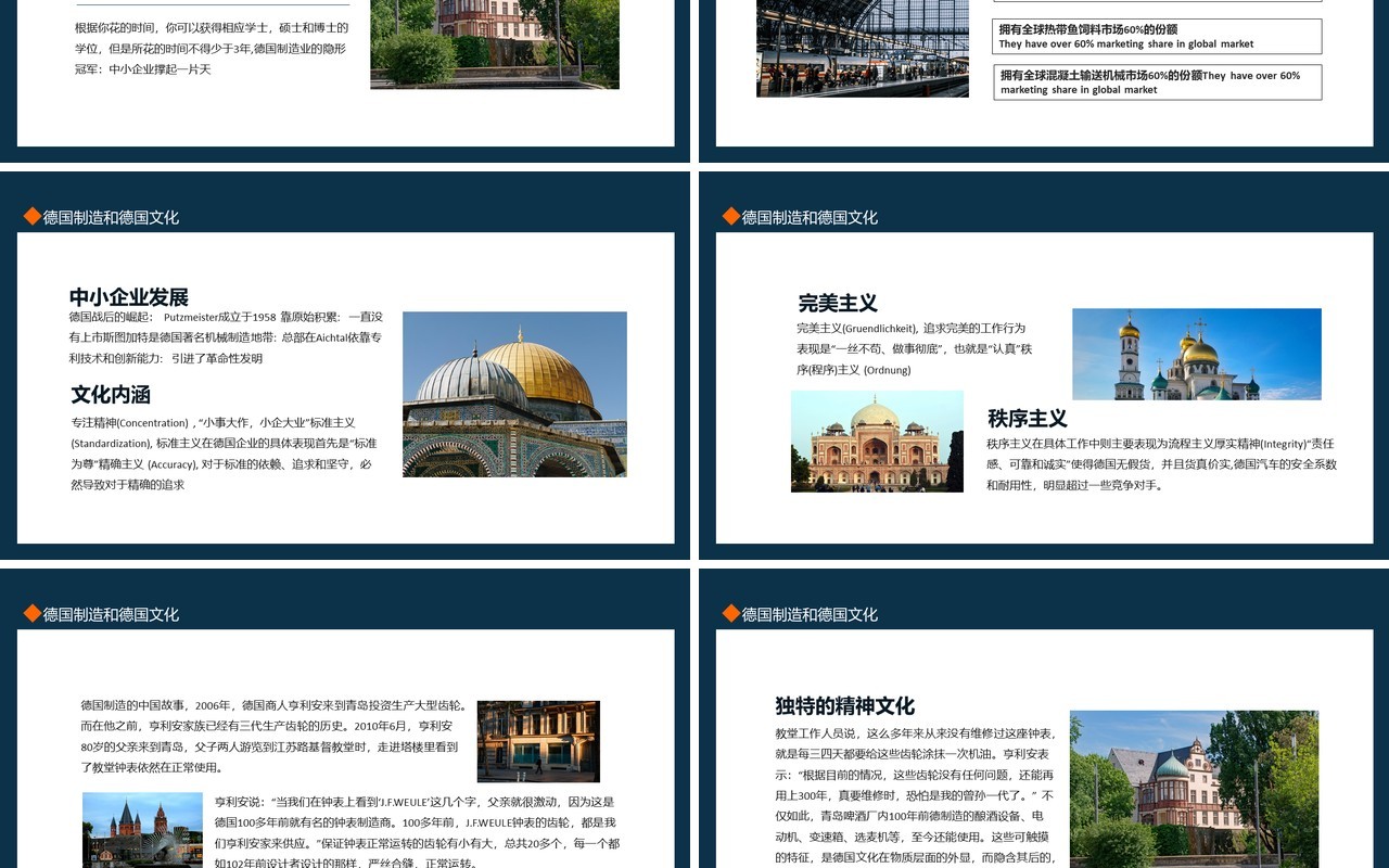 德国制造现状及德国文化动态PPT模板
