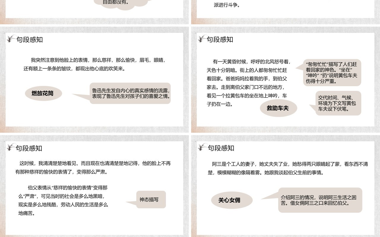 部编版六年级语文下册我的伯父鲁迅先生课件PPT模板