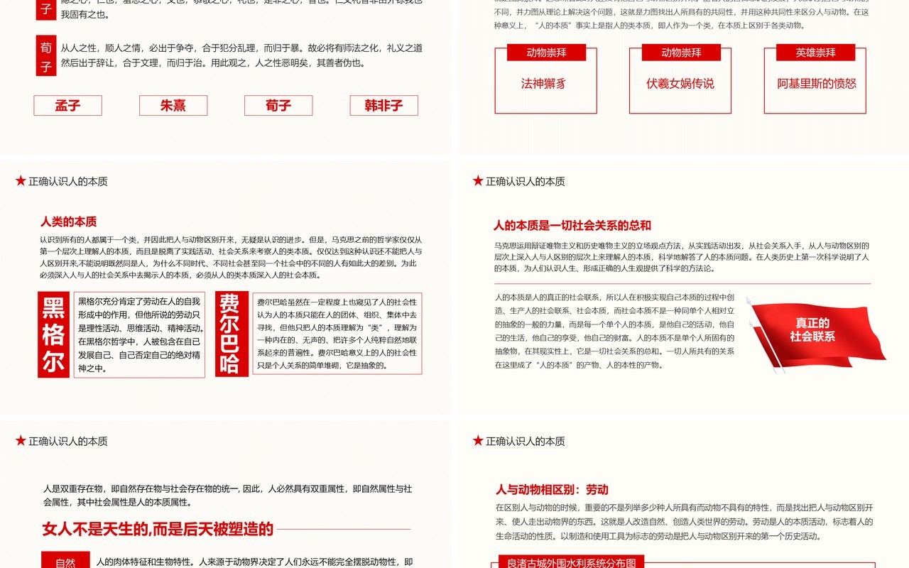 简约党政风确立高尚的人生追求思想道德修养与法律基础专题二动态PPT模板