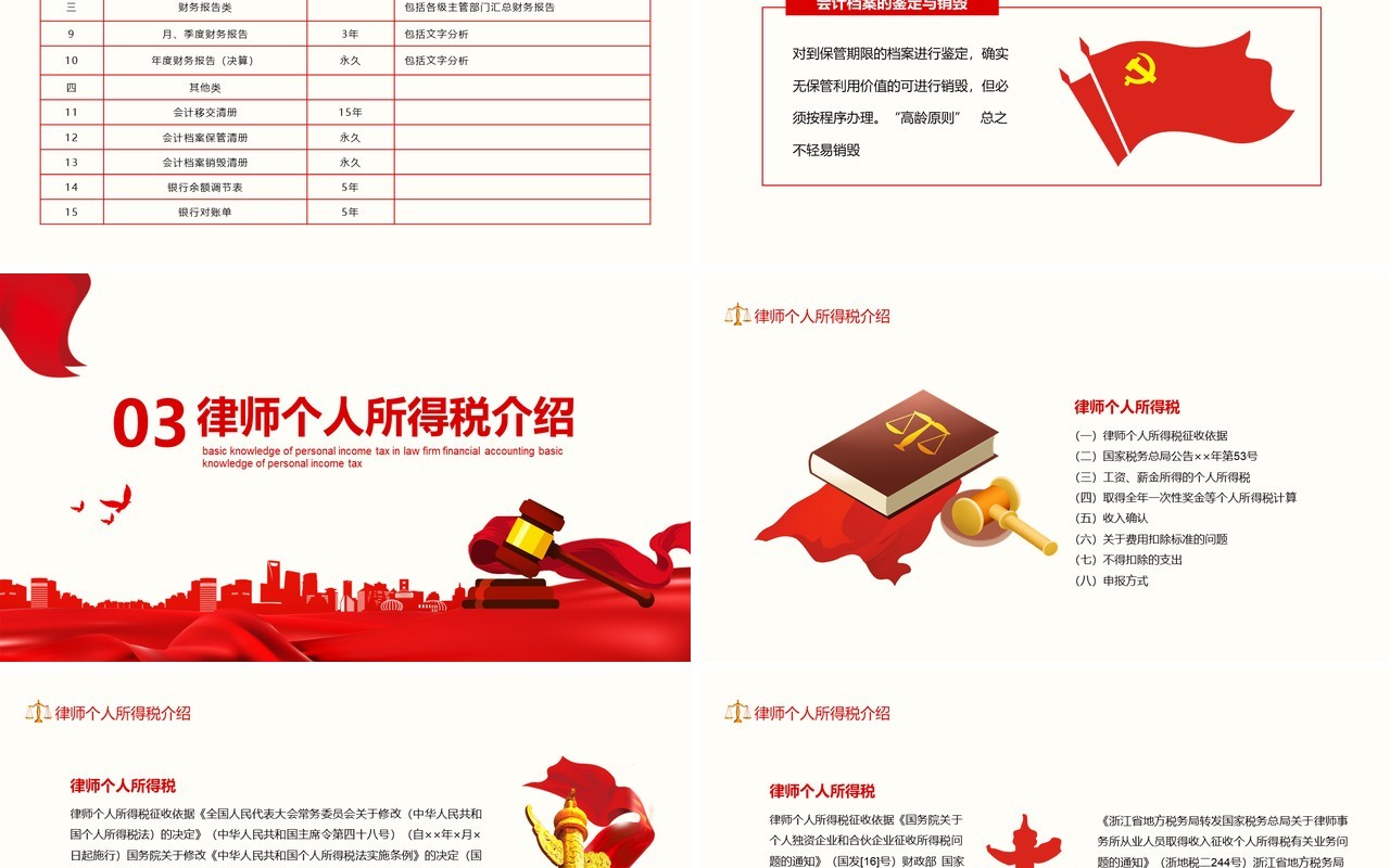 律师事务所财务核算个人所得税基本知识动态PPT模板