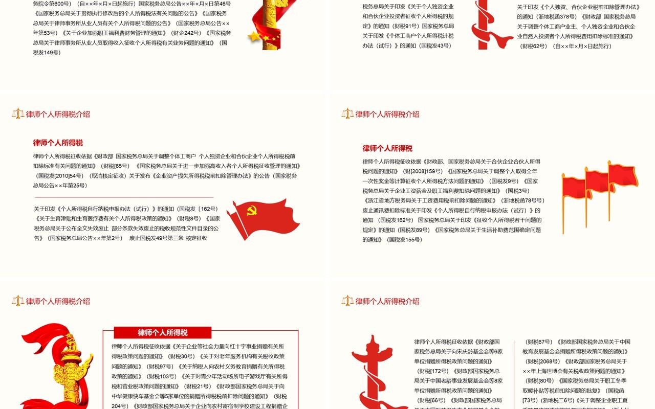 律师事务所财务核算个人所得税基本知识动态PPT模板