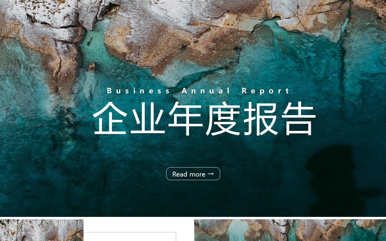 高端商业商务企业年度报告PPT模板