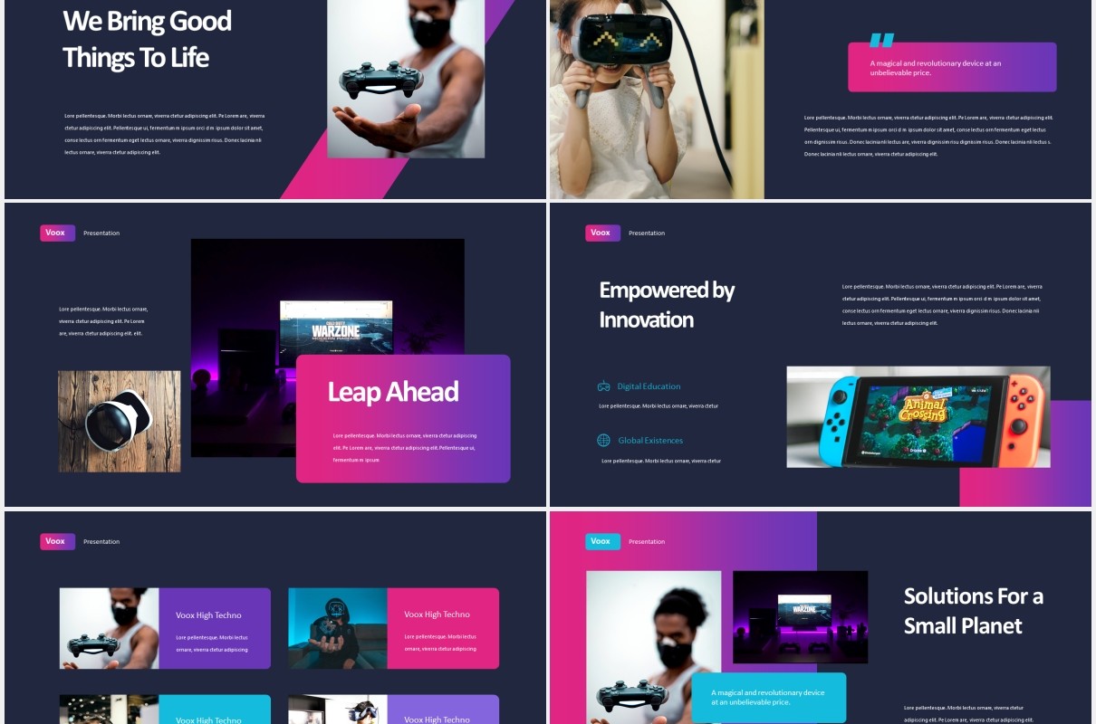 创意商务工作报告PPT模板voox creative business powerpoint template