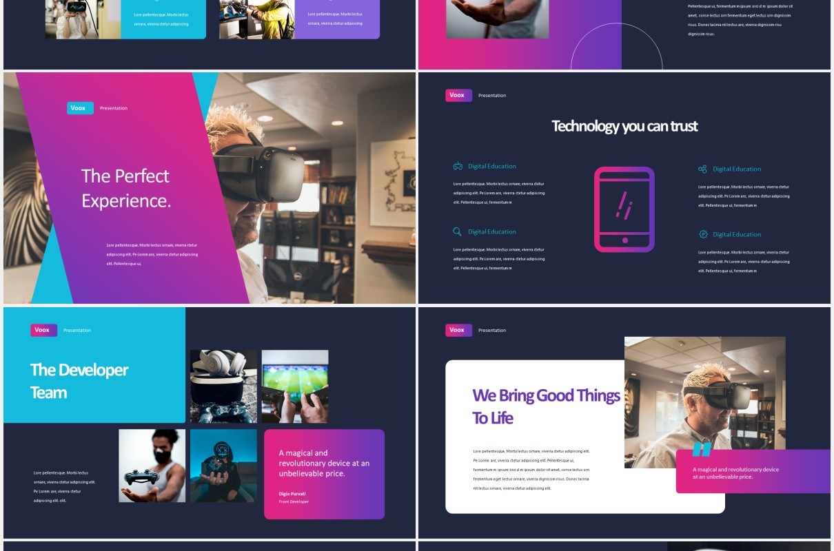 创意商务工作报告PPT模板voox creative business powerpoint template