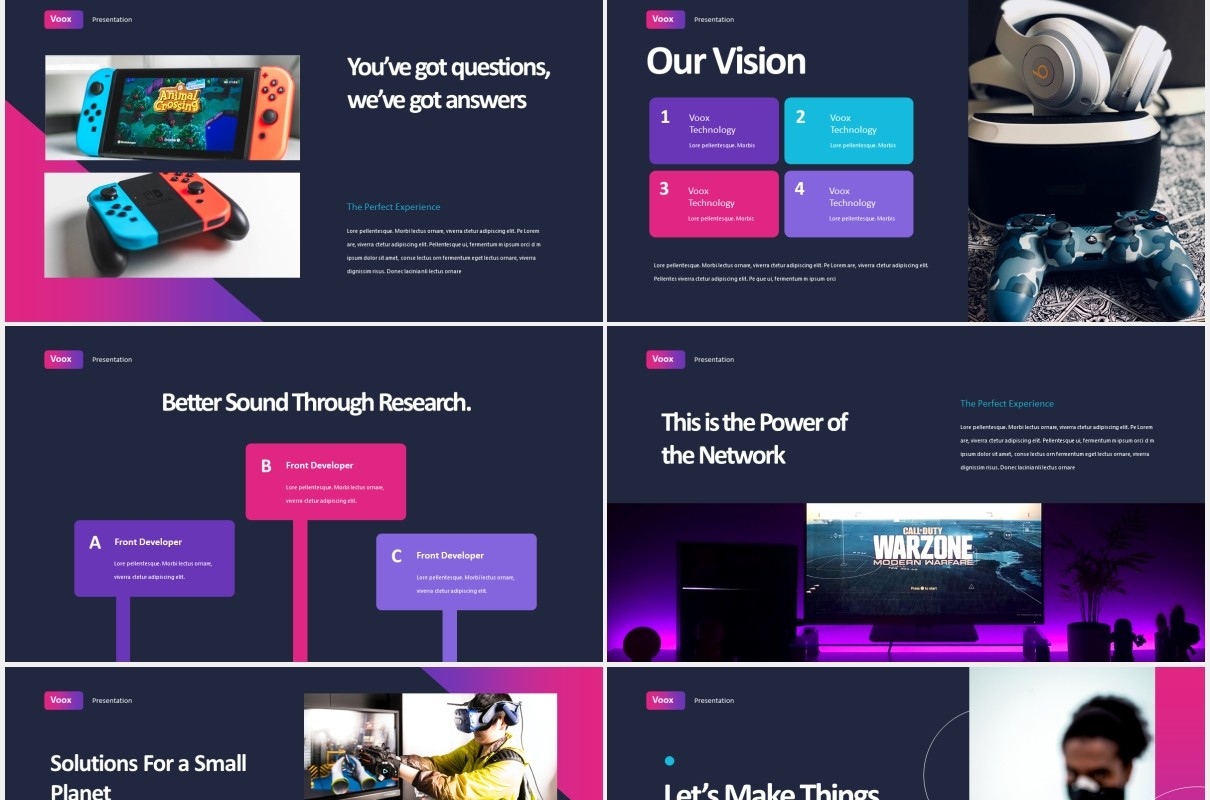 创意商务工作报告PPT模板voox creative business powerpoint template