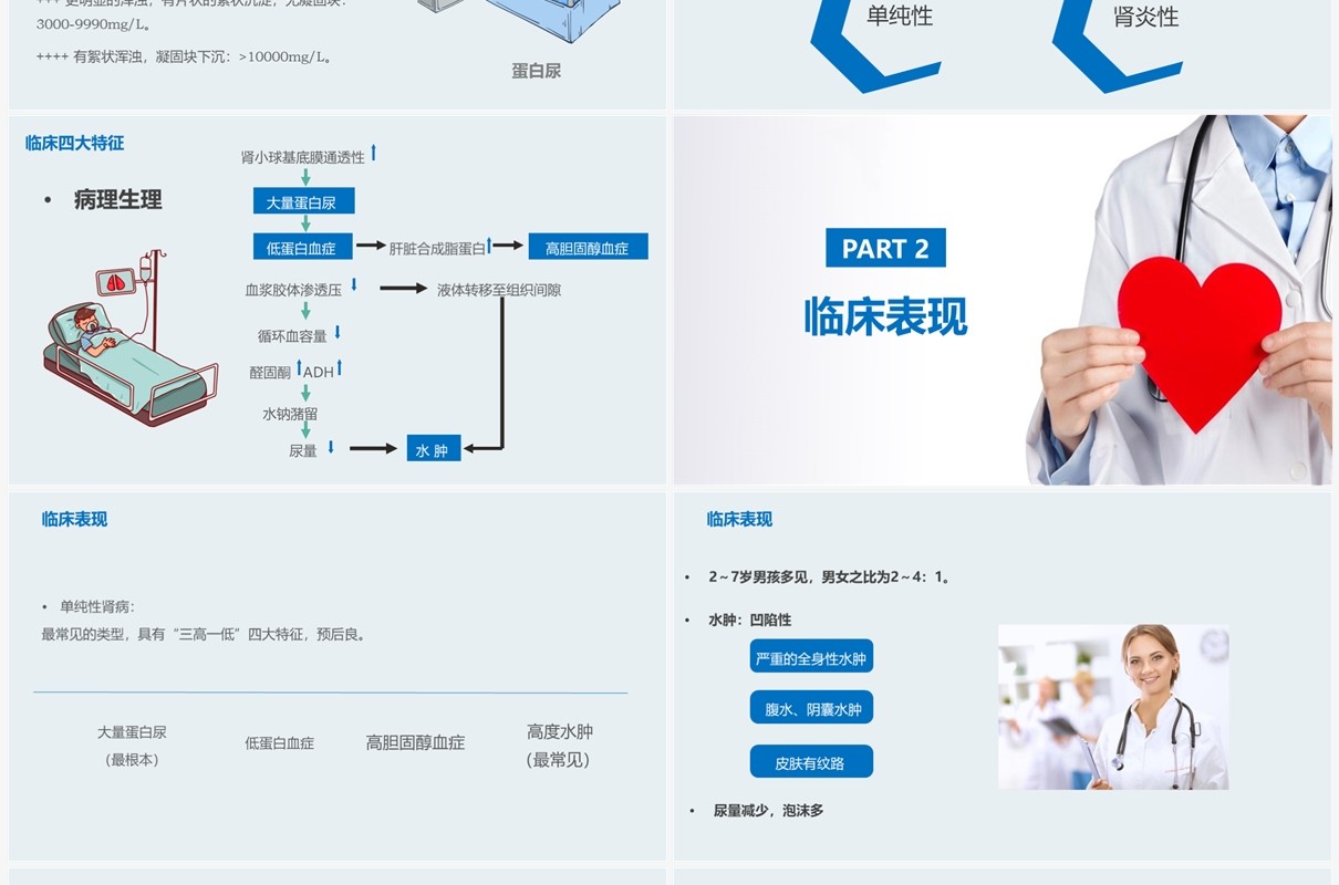 医疗原发性肾病综合征护理查房PPT模板