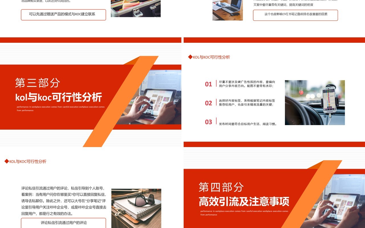 小红书市场分析与推广动态PPT模板