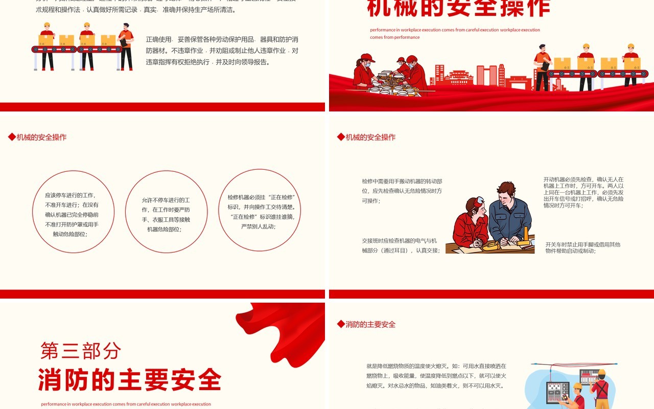 企业生产车间安全管理培训动态PPT模板