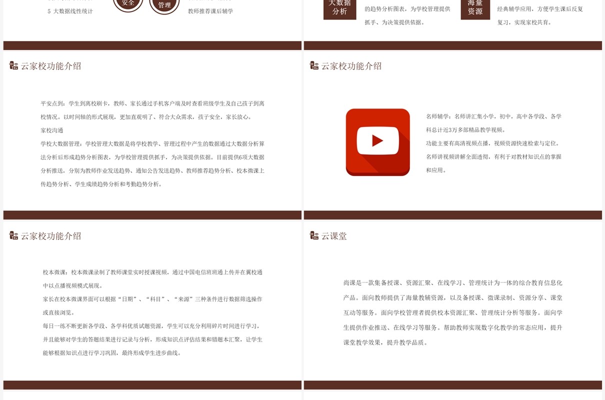 简约风智慧校园解决方案PPT模板