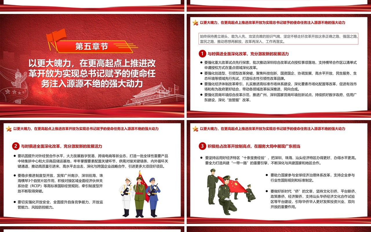 中国共产党广东省第十三次党代会PPT模板