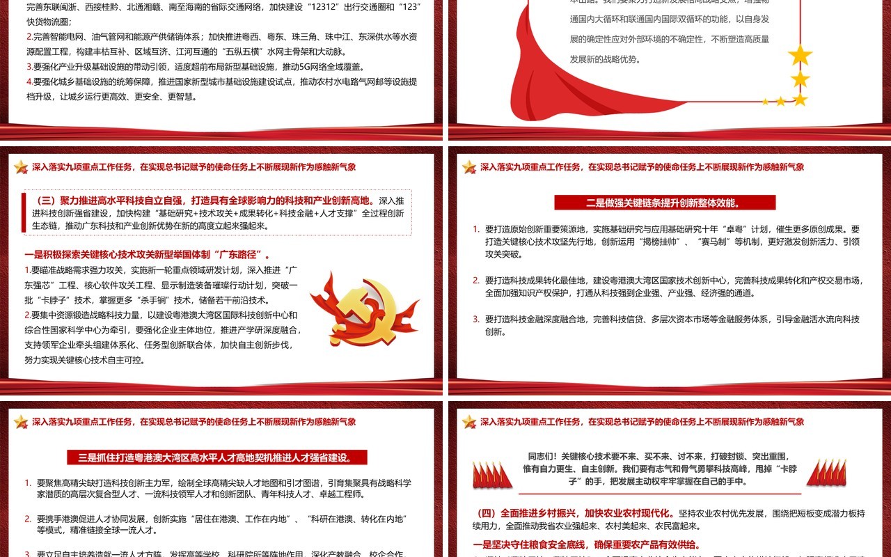 中国共产党广东省第十三次党代会PPT模板