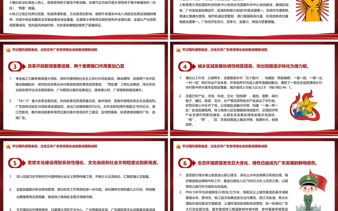 中国共产党广东省第十三次党代会PPT模板