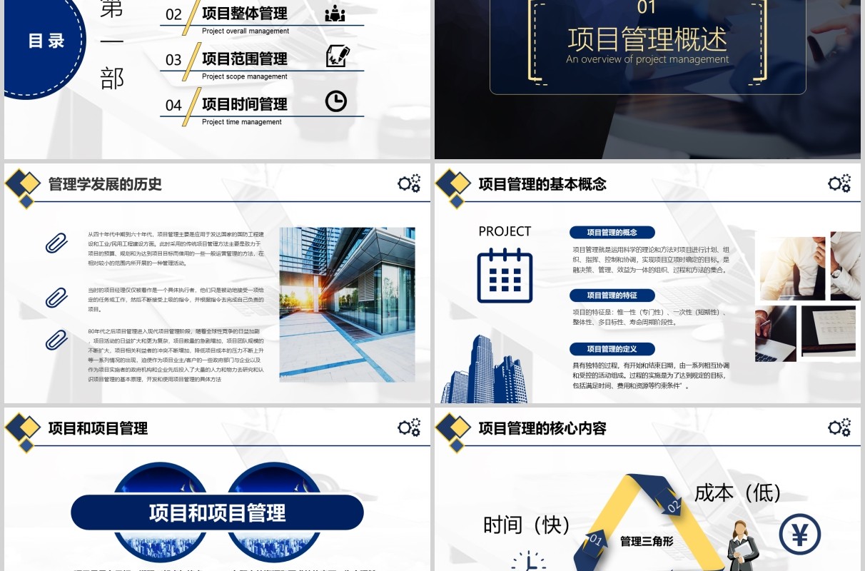 公司项目管理执行实务PPT模板